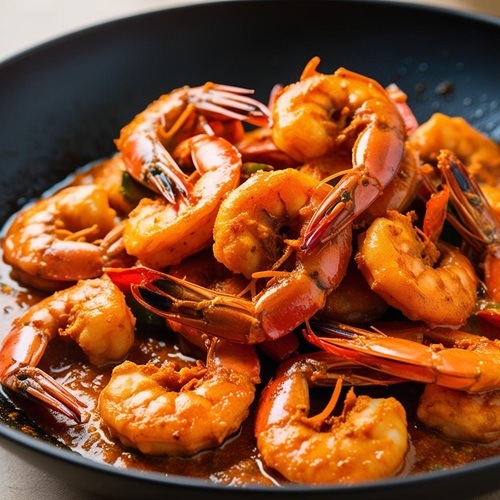 🍤 Spicy Prawns Fry Recipe