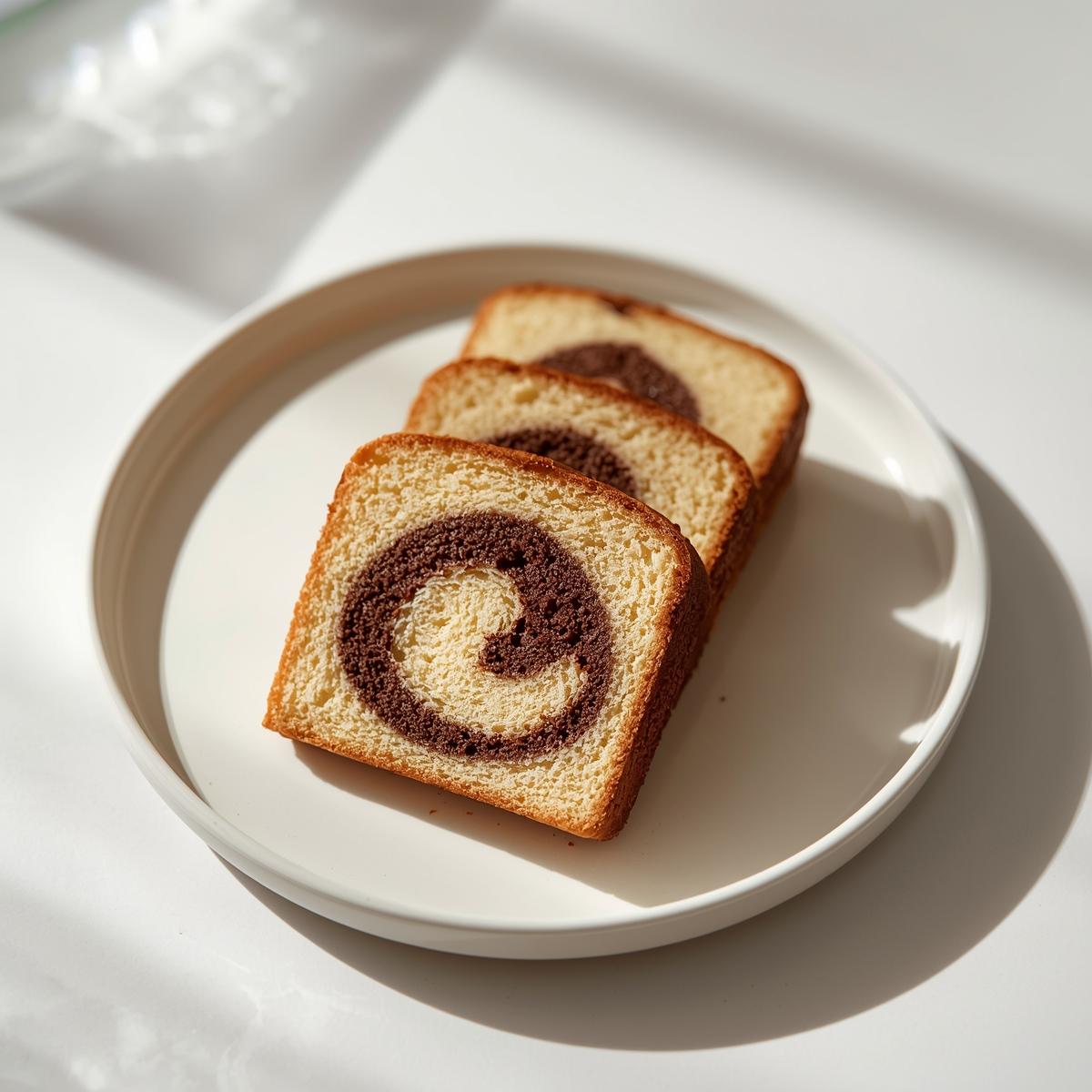 Choco Vanilla Slice Cake