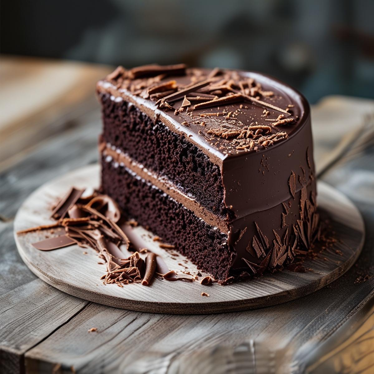 Half Chocolate Cake 